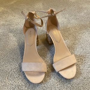 7.5 Aldo heels, never worn
